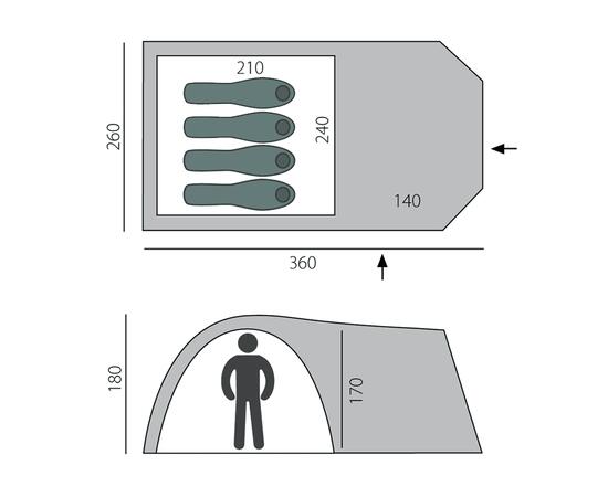 Палатка BTrace Element 4