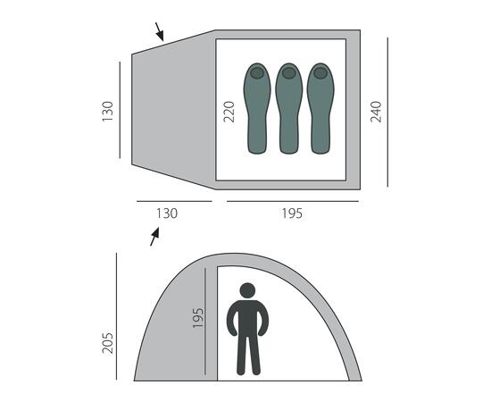 Палатка BTrace Dome 3