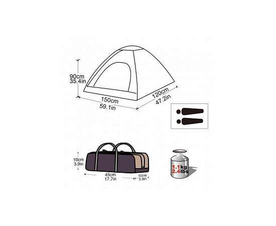 Палатка KingCamp Dome Junior 3034 green