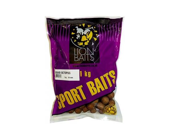 Lion Baits Бойлы тонущие серии SPORT BAITS 20 мм Sguid & Octopus - 1 кг