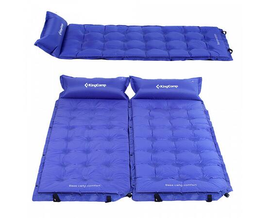 Самонадувающийся коврик KingCamp Base Camp XL 3559 blue
