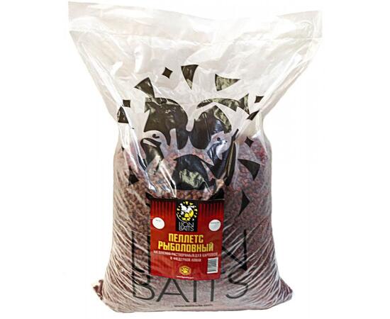 Lion Baits Пеллетс карповый (палтус, цв. -бордовый) 12мм - 15 кг