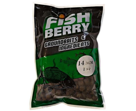 FishBerry Пеллетс карповый (лосось, цв. -темный) 14мм - 1 кг