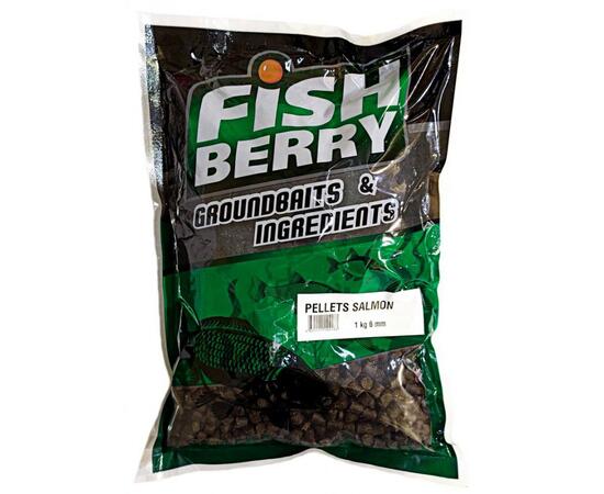 FishBerry Пеллетс карповый (лосось, цв. -темный) 6мм - 1 кг