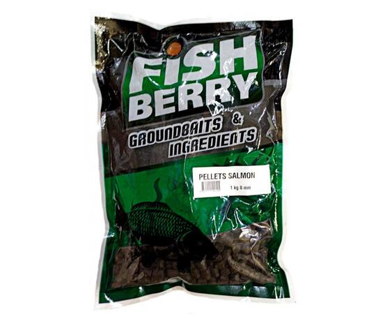 FishBerry Пеллетс карповый (лосось, цв. -темный) 8мм - 1 кг
