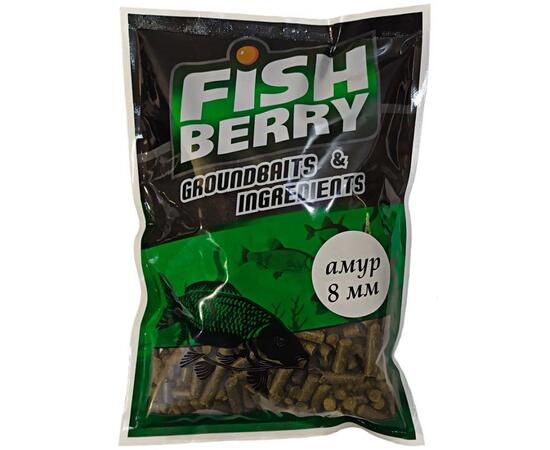 FishBerry Пеллетс быстрорастворимый Амур Люцерна 8-10 мм - 1кг