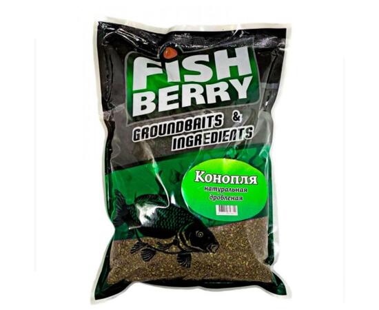 FishBerry Конопля натуральная дробленая- 1кг