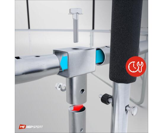 Батут Atlas Sport 435 см (14ft) PRO (усиленные опоры) BLUE