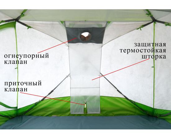 Клапан огнеупорный для палаток ЛОТОС КУБ (со шторкой кремнезем 1000°С)