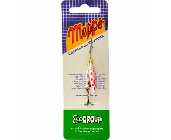 Блесна Mepps Aglia Long Heavy 1 AG PTS Rouge серебро/красн.точки 8g    (C55)