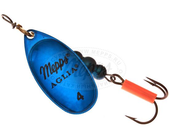 Блесна Mepps Platinum 4 AG/BLEU серебро/синяя 9g    (F07)