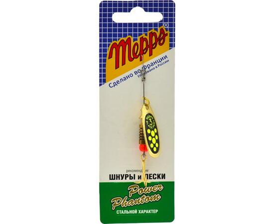 Блесна Mepps Black Fury 3 Chart OR золото/зел.точ 6,5g    (E25)