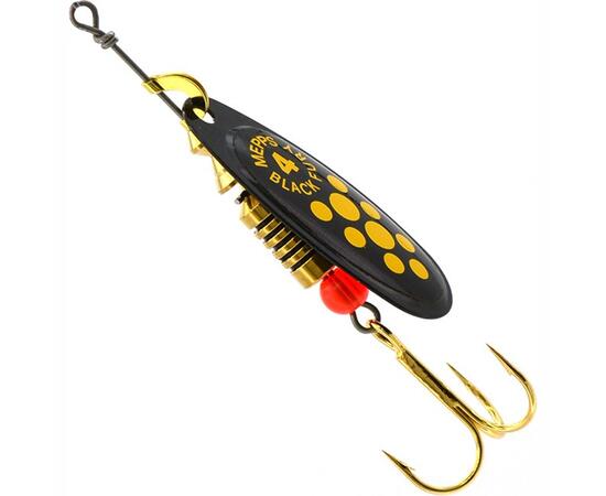 Блесна Mepps Black Fury 4 Jaune N черный/желт.точ 8g    (F20)