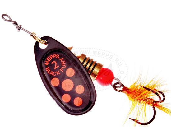 Блесна Mepps Black Fury MOUCH 2 Orange N черный  4,5g    (D36)