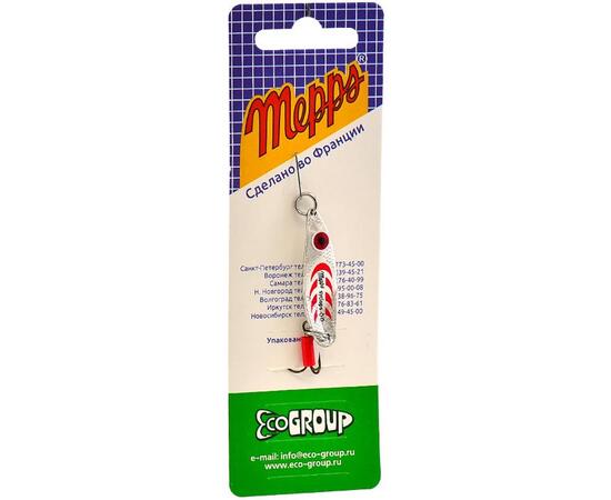 Блесна Mepps Syclops 00 AG/ROUGE серебро/красн 5g    (H02)