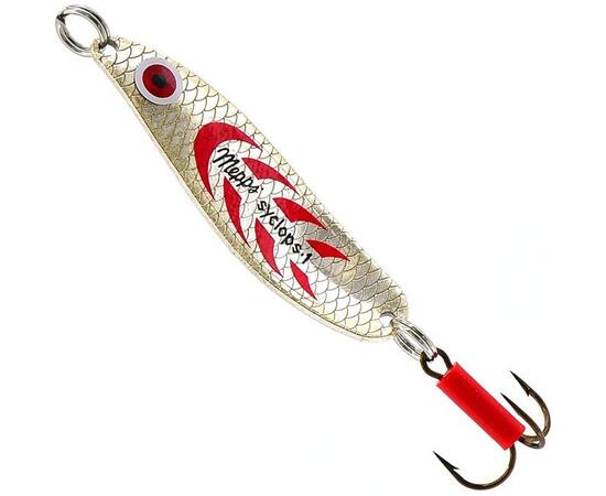 Блесна Mepps Syclops 1 AG/ROUGE серебро/красн 12g    (H10)
