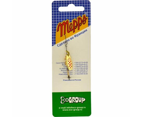 Блесна Mepps Comet 0 OR/ PTS Rouges золото/красн.точ 2g    (B29)