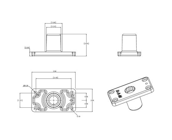 Держатель спиннинга RAM Tube Jr. RAP-390-SFU