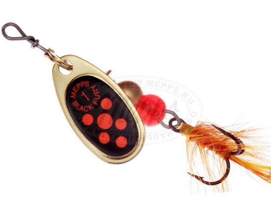 Блесна Mepps Black Fury MOUCH 1 Orange OR золото 3,5g    (C39)
