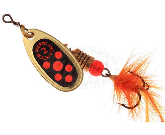 Блесна Mepps Black Fury MOUCH 2 Orange OR золото 4,5g    (D37)