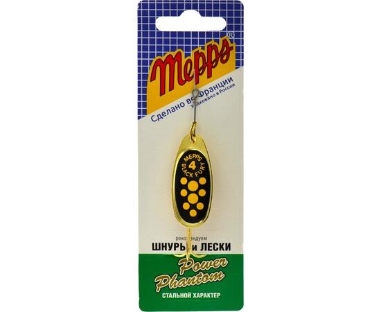 Блесна Mepps Black Fury 4 Jaune OR золото/желт.точ 8g    (F21)