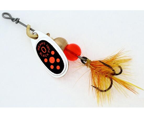 Блесна Mepps Black Fury Mouch 0 Orange Silver 2g    (B22)