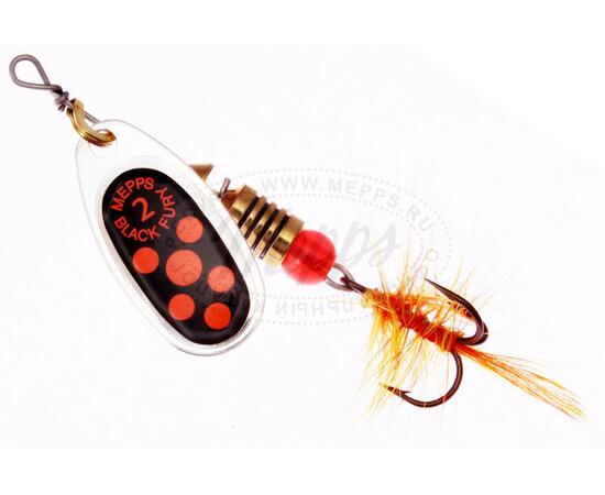 Блесна Mepps Black Fury MOUCH 2 Orange AG серебро 4,5g    (D34)