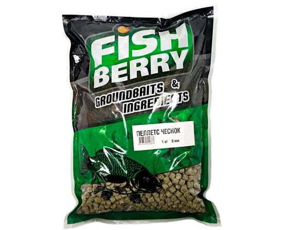 FishBerry Пеллетс карповый медленно растворимый "Чеснок" 6 мм - 1 кг