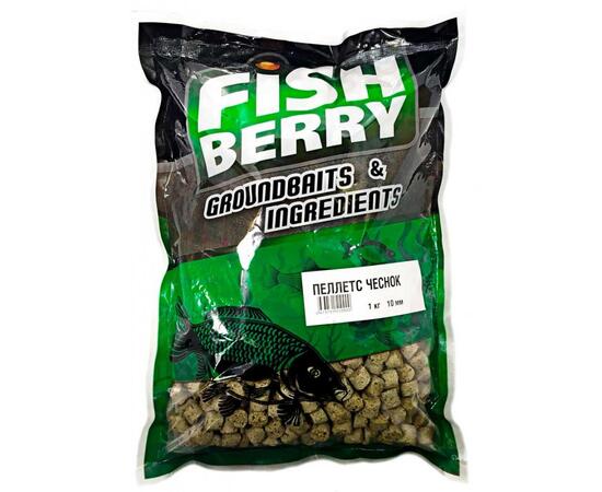 FishBerry Пеллетс карповый медленно растворимый "Чеснок" 10 мм - 1 кг