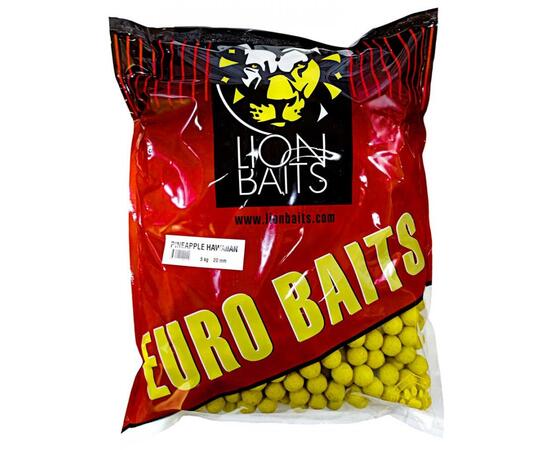 Lion Baits Бойлы тонущие серии EURO BAITS 20 мм (Ананас Гавайский) Pineapple Hawaiian - 5 кг