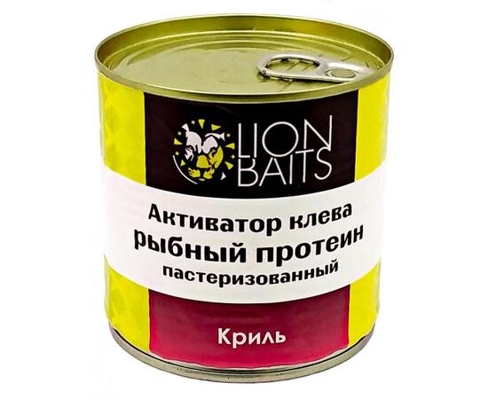 Lion Baits Активатор клева "Рыбный протеин" пастеризованный "КРИЛЬ" - 430 мл