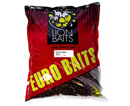 Lion Baits Пеллетс карповый медленно растворимый FishBerry Mixed миксованный - 5 кг