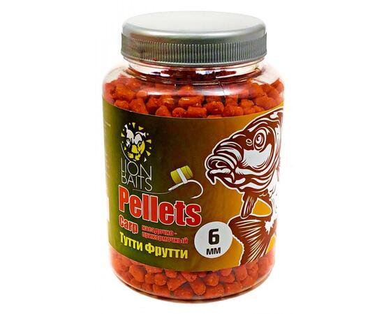 Lion Baits Пеллетс карповый Carp pellets Тутти Фрутти 6 мм - 300 гр