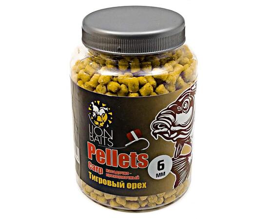 Lion Baits Пеллетс карповый Carp pellets Тигровый орех 6 мм - 300 гр