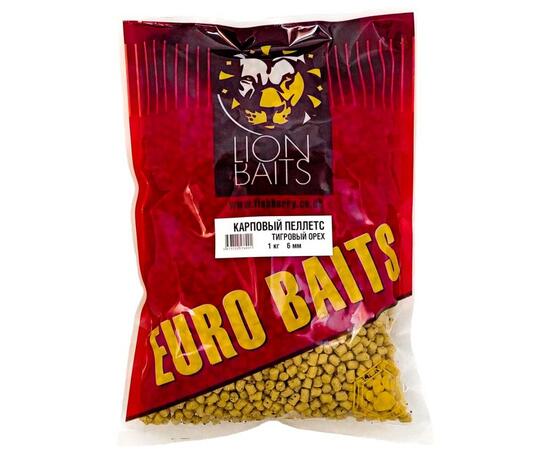 Lion Baits Пеллетс карповый Carp pellets Тигровый орех желтый 6 мм - 1кг