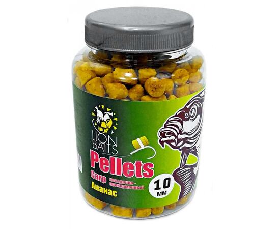 Lion Baits Пеллетс карповый Carp pellets Ананас 10 мм - 300 гр