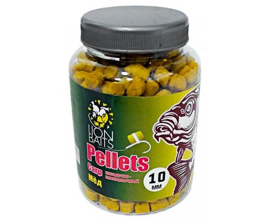 Lion Baits Пеллетс карповый Carp pellets Мед 10 мм - 300 гр