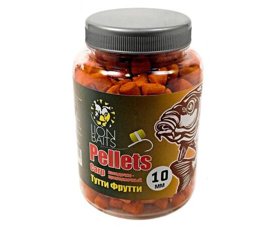 Lion Baits Пеллетс карповый Carp pellets Тутти Фрутти 10 мм - 300 гр