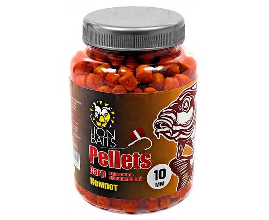 Lion Baits Пеллетс карповый Carp pellets Компот 10 мм - 300 гр
