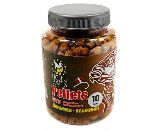 Lion Baits Пеллетс карповый Carp pellets Кальмар-осьминог 10 мм - 300 гр