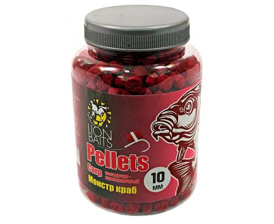 Lion Baits Пеллетс карповый Carp pellets Монстр краб 10 мм - 300 гр