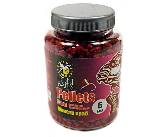 Lion Baits Пеллетс карповый Carp pellets Монстр краб 6 мм - 300 гр