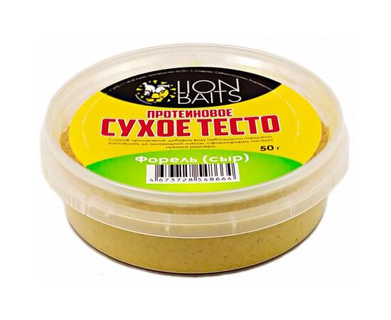 Lion Baits Сухое тесто протеиновое Форель-сыр 50 гр