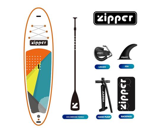 Надувная доска ZIPPER SUP Board (Сап Борд) S LINE 11' ORANGE