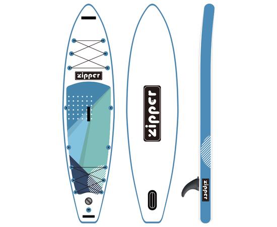 Надувная доска ZIPPER SUP Board (Сап Борд) Sx LINE 12'6'' TURING BLUE