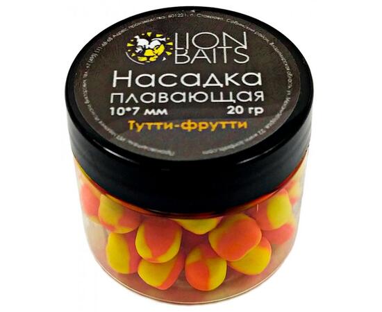 Lion Baits Насадка плавающая двухцветная Тутти-фрутти 10х7 мм (20 гр)