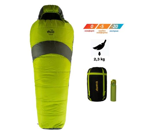 Спальный мешок кокон Tramp Hiker Long 230*90*55 см (правый)