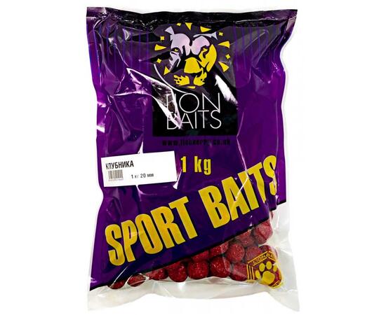Lion Baits Бойлы тонущие серии SPORT BAITS 20 мм Клубника - 1 кг