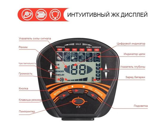 Металлоискатель Tianxun МД 810 с большой поисковой катушкой 10"
