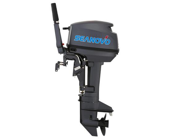 Лодочный мотор 2T Seanovo SN 9.8 FHS + чехол в подарок, в комплекте с выносным баком 12л
